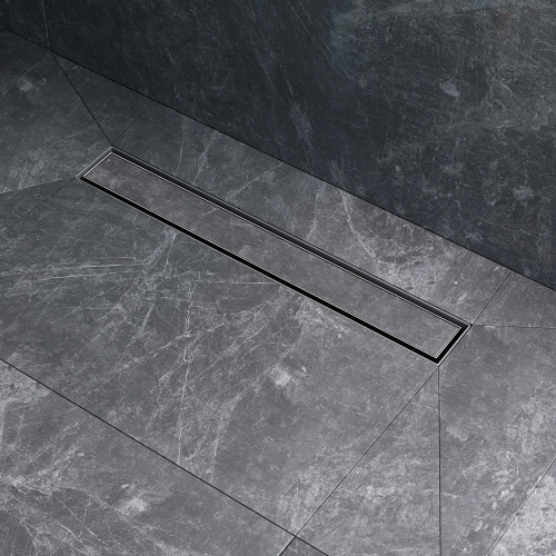 картинка W01SC-U11-050-04SB MasterFlow Трап для душа линейный универс затвор Tile 50см цвет сталь мат от магазина Сантехстрой
