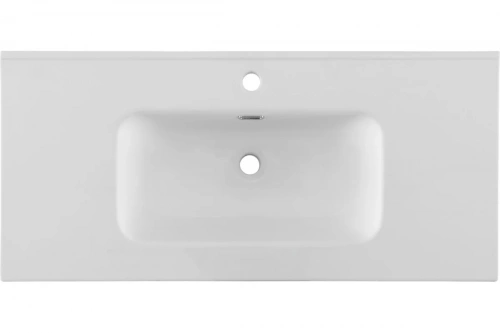 картинка Раковина-столешница Aquanet Flat 100 белый матовый 00330426 от магазина Сантехстрой