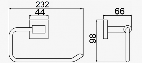 картинка Держатель для бумажных полотенец D-lin D232222, черный от магазина Сантехстрой