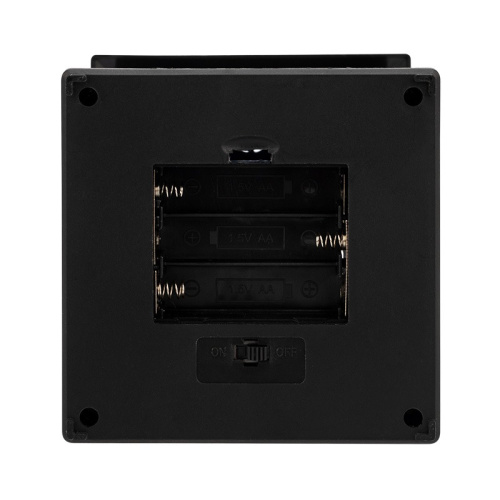 картинка Декоративный фонарь 11х11х22,5 см,  черный корпус,  теплый белый цвет свечения с эффектом пламени свечи NEON-NIGHT от магазина Сантехстрой