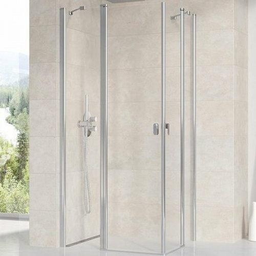 картинка Душевая дверь Ravak Chrome CRV2-120 1QVG0C00Z1 профиль Хром стекло Transparent от магазина Сантехстрой