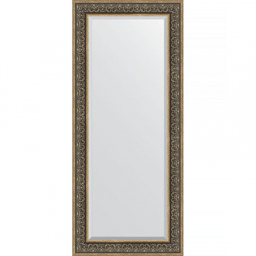 картинка Зеркало Evoform Exclusive 159х69 BY 3579 с фацетом в багетной раме - Вензель серебряный 101 мм от магазина Сантехстрой