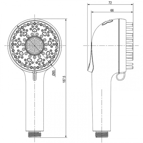 картинка Комплект для животных Lemark  лейка 4-фунциональная (LM8151PS) от магазина Сантехстрой
