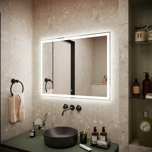 картинка Зеркало Sancos City 90 CI900 с подсветкой с сенсорным выключателем от магазина Сантехстрой