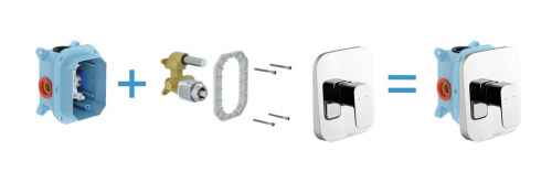 фото смеситель для душа ravak x070137 хром