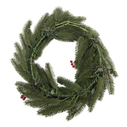 картинка Еловый венок с ягодами NEON-NIGHT Ø 45 см,  литой от магазина Сантехстрой