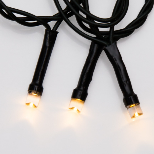 картинка Гирлянда Твинкл Лайт 4 м,  темно-зеленый ПВХ,  25 LED,  цвет ТЕПЛЫЙ БЕЛЫЙ от магазина Сантехстрой