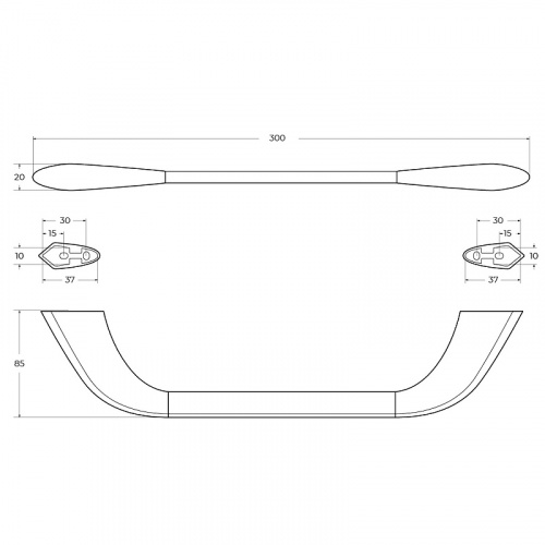 картинка Полотенцедержатель Cezares Liner LINER-TH02-01 Хром от магазина Сантехстрой