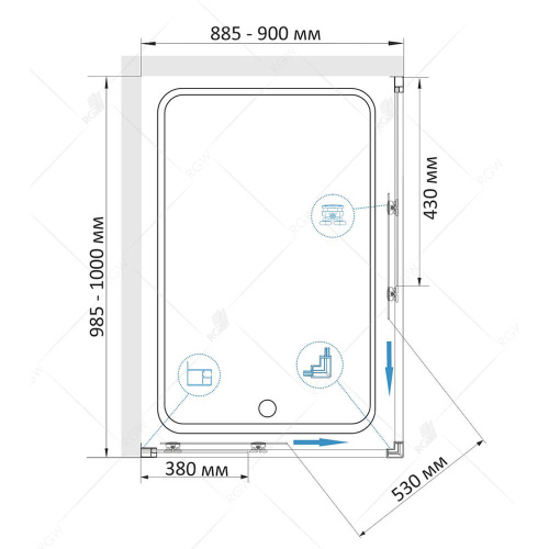 картинка Душевой уголок RGW 32094490-11 от магазина Сантехстрой