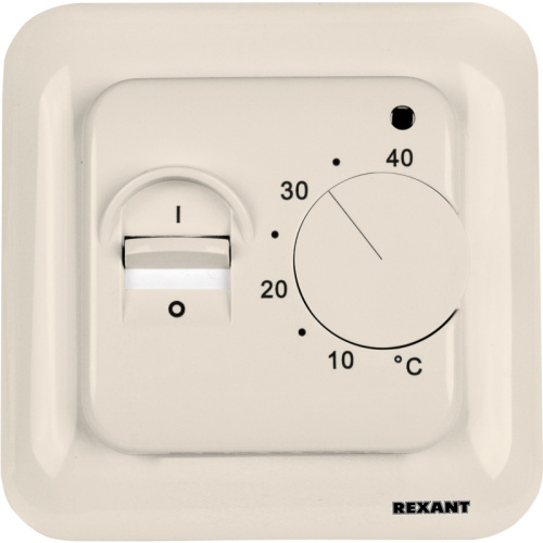 картинка Терморегулятор механический R70XT с датчиком температуры пола и LED-индикатором 16 А/5 Вт REXANT от магазина Сантехстрой