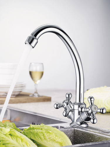 картинка Смеситель Ammore A5181-1 для кухни (2шт/уп), хром от магазина Сантехстрой