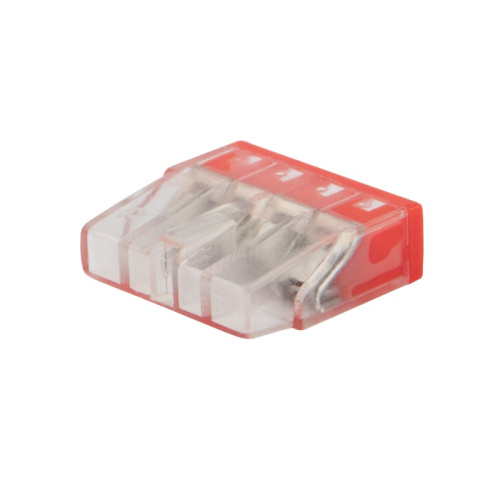 картинка Экспресс-клемма с пастой REXANT СМК 2273-244, 4-проводная 0.5-2.5 мм²,  прозрачная (100 шт. /уп. ) от магазина Сантехстрой