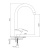 картинка Смеситель для кухни Haiba (HB4615) от магазина Сантехстрой