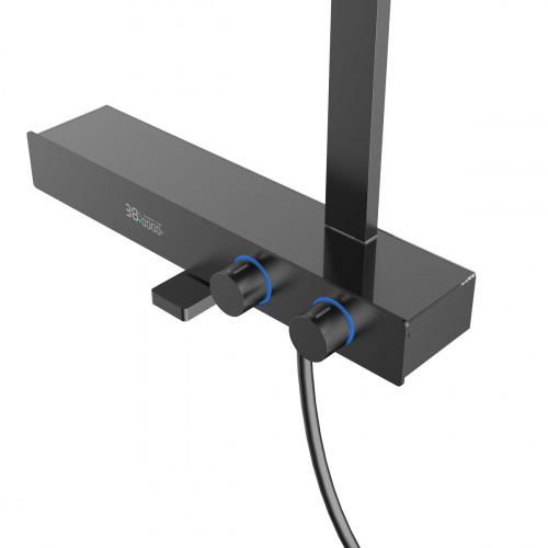 картинка Душевая стойка Inspire VSFS-3I13TGM термостатическая, вороненая сталь от магазина Сантехстрой