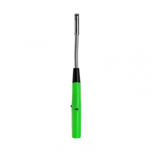 картинка Бытовая газовая пьезозажигалка с классическим пламенем многоразовая (1 шт. ) зеленая СК-302W с гибким стержнем СОКОЛ от магазина Сантехстрой