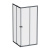 картинка W87G-403-9090-BT Sunny душ огражд квадратн, раздвижн двери 90x90 черный,стекло прозрачн от магазина Сантехстрой