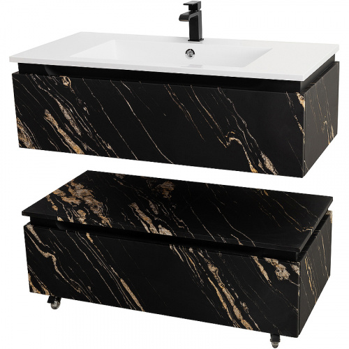 картинка Тумба Cezares Slider 100 SLIDER-1000-1C-PI-NF-P Черный фьюжн от магазина Сантехстрой