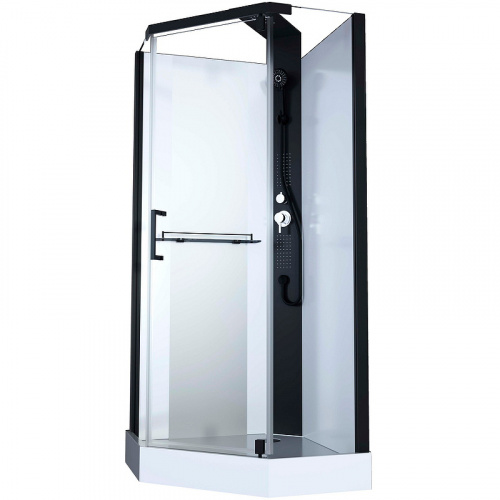 картинка Душевая кабина Black&White Galaxy G8705 90x90 8705900 с гидромассажем от магазина Сантехстрой