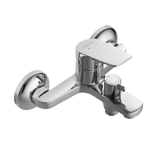 фото смеситель для ванны santek кант с ручным душем, керамический картридж, хром (wh5a10002c001)