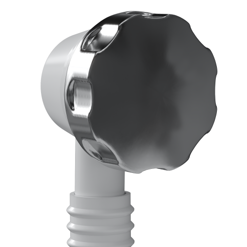 картинка Сифон для ванн BathMaster полуавтомат с переливом и гибкой трубой (1 1/2"- Ø40/50) от магазина Сантехстрой