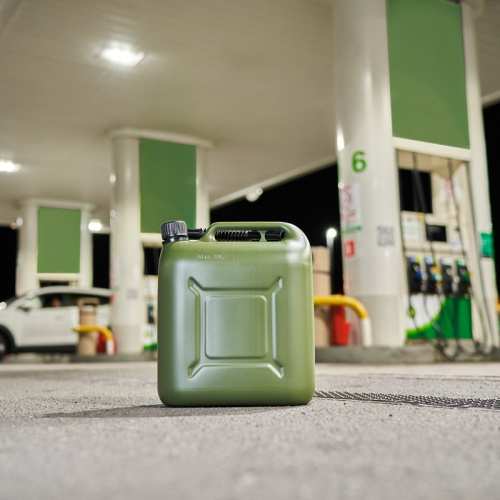 картинка Канистра REXANT для ГСМ и технических жидкостей,  вертикальная 20 л,  пластиковая,  усиленная от магазина Сантехстрой