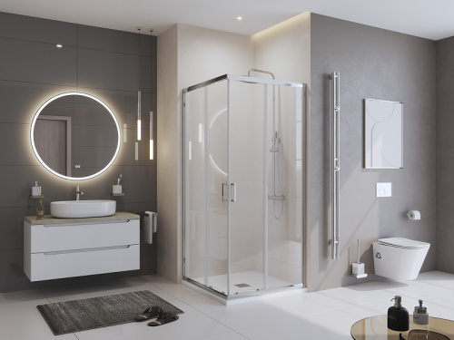 картинка Душевой поддон из искусственного камня BelBagno Uno 90x90 TRAY-MR-UNO-A-90-35-W Белый от магазина Сантехстрой