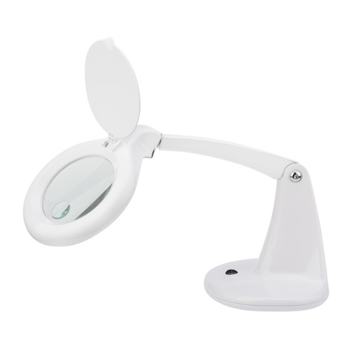 картинка Лупа настольная 3D+12D с подсветкой 40 SMD LED,  ø100мм,  белая (8093) REXANT от магазина Сантехстрой