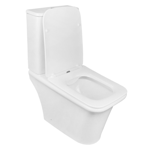 картинка Унитаз напольный Azario AVERO 660x360х820 безободковый с бачком и сиденьем микролифт (AZ-3121) от магазина Сантехстрой