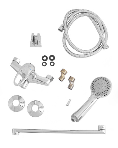 картинка Смеситель для ванны/душа Agger Move A0621100 с душевым набором от магазина Сантехстрой