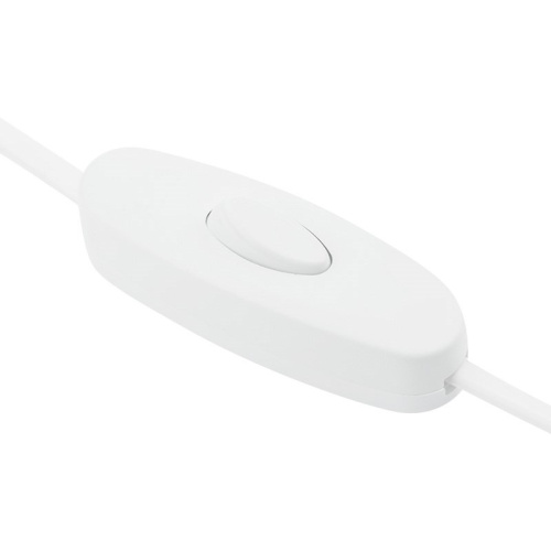 картинка Шнур сетевой,  вилка плоская с выключателем,  без розетки,  кабель 2x0.5 мм²,  длина 1,8 метра,  2.5 A,  белый REXANT от магазина Сантехстрой