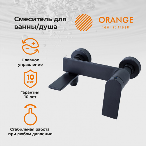 фото orange berni m09-100b смеситель для ванны/душа