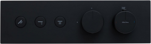 фото смеситель для ванны allen brau liberty 5.33003-31 (с внутренней частью) черный матовый