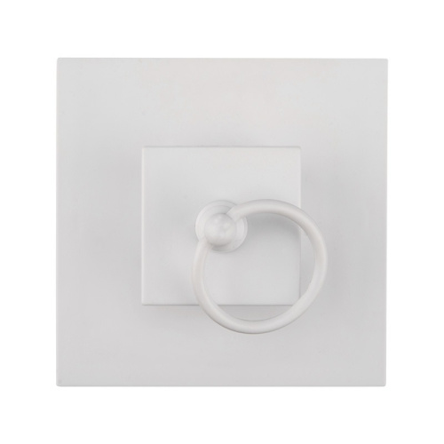 картинка Декоративный фонарь со свечкой,  белый корпус со снежинкой,  размер 12х12х18 см,  цвет теплый белый от магазина Сантехстрой