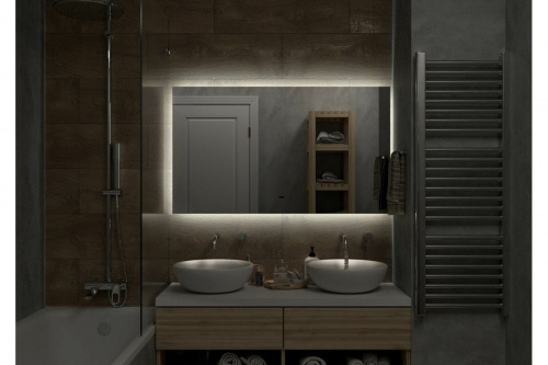 картинка Зеркало с подсветкой Art&Max Perugia 1200x800 AM-Per-1200-800-DS-F от магазина Сантехстрой