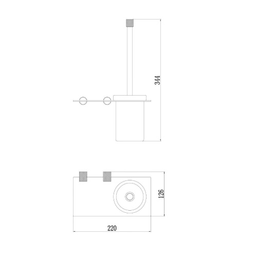 картинка Настенный ершик Savol (S-002194Q) от магазина Сантехстрой