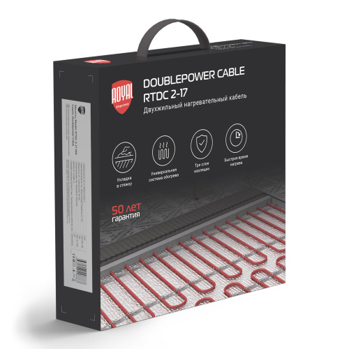 картинка Кабель нагревательный Royal Thermo Doublepower Cable RTDC 2-17-2000 (комплект) от магазина Сантехстрой