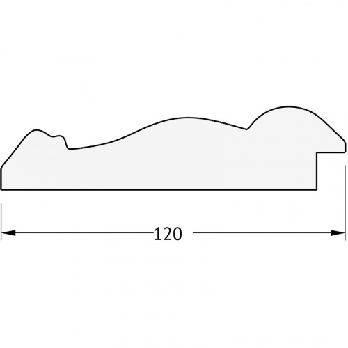 картинка Зеркало Evoform Exclusive 172х82 BY 3612 с фацетом в багетной раме - Состаренное дерево с орнаментом 120 мм от магазина Сантехстрой