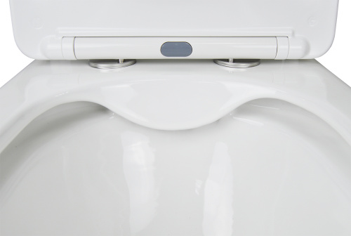 картинка Унитаз напольный Azario AVERO 660x360х820 безободковый с бачком и сиденьем микролифт (AZ-3121) от магазина Сантехстрой