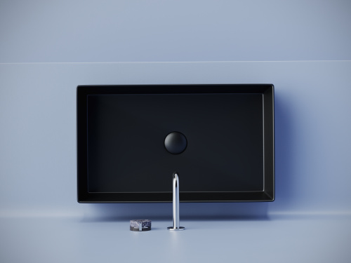 картинка Раковина-столешница Ceramica Nova цвет Черный Прямоугольная CN6070MB от магазина Сантехстрой