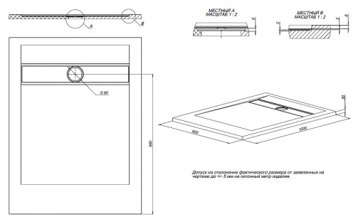 картинка Душевой поддон из искусственного камня Allen Brau Infinity 120x90 8.21003-AM Антрацит от магазина Сантехстрой