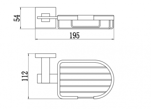 картинка Мыльница решетка настенная Savol 65h (S-06532H) от магазина Сантехстрой
