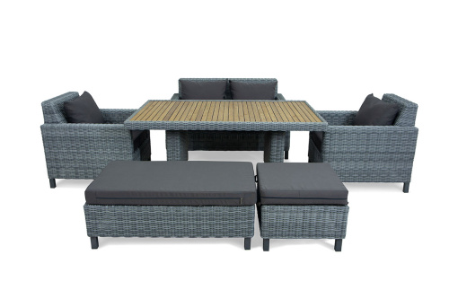 картинка ООО "Дарсена" MOKKA BELLA стол прямоугольный с деревянной столешницей от магазина Сантехстрой