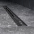 картинка W01SC-S11-080-05BM MasterFlow Трап для душа линейный универс затвор Slim line 80см цвет черн мат от магазина Сантехстрой