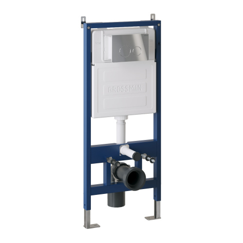 картинка Комплект 3 в 1: Grossman инсталляция 900.K31.01.000+клавиша 700.K31.05.10M.10M хром глянцевый+унитаз GR-4479SQ, 3 места от магазина Сантехстрой