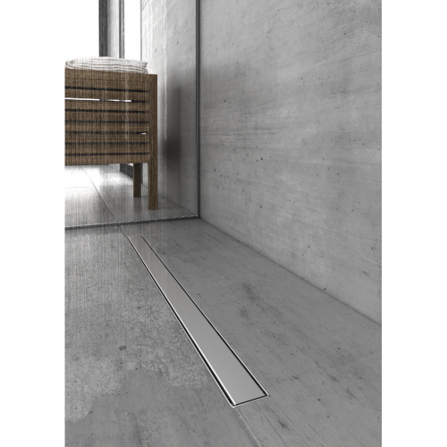 картинка Душевой лоток Berges Wasserhaus B1 Keramik 800 090119 с решеткой Хром матовый от магазина Сантехстрой