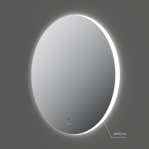 картинка M85MOX40801S X-Joy Зеркало круг с интерьерной Led подсветкой, ИК-сенсорром, 80 см от магазина Сантехстрой