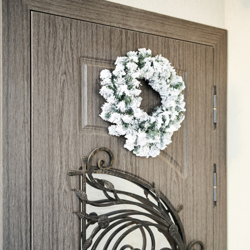 картинка Заснеженный еловый венок NEON-NIGHT Ø 45 см,  ПВХ от магазина Сантехстрой