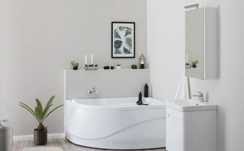 картинка Акриловая ванна Aquanet Graciosa 150x90 R 203941 без гидромассажа от магазина Сантехстрой