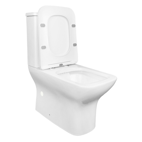 картинка Унитаз-компакт Azario Fresco 360х620х800 напольный, безободковый, с быстросъемным сиденьем микролифт (AZ-8302) от магазина Сантехстрой