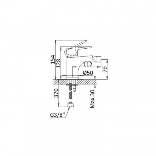 фото смеситель для биде cezares nautic-bs1-01-w0 хром